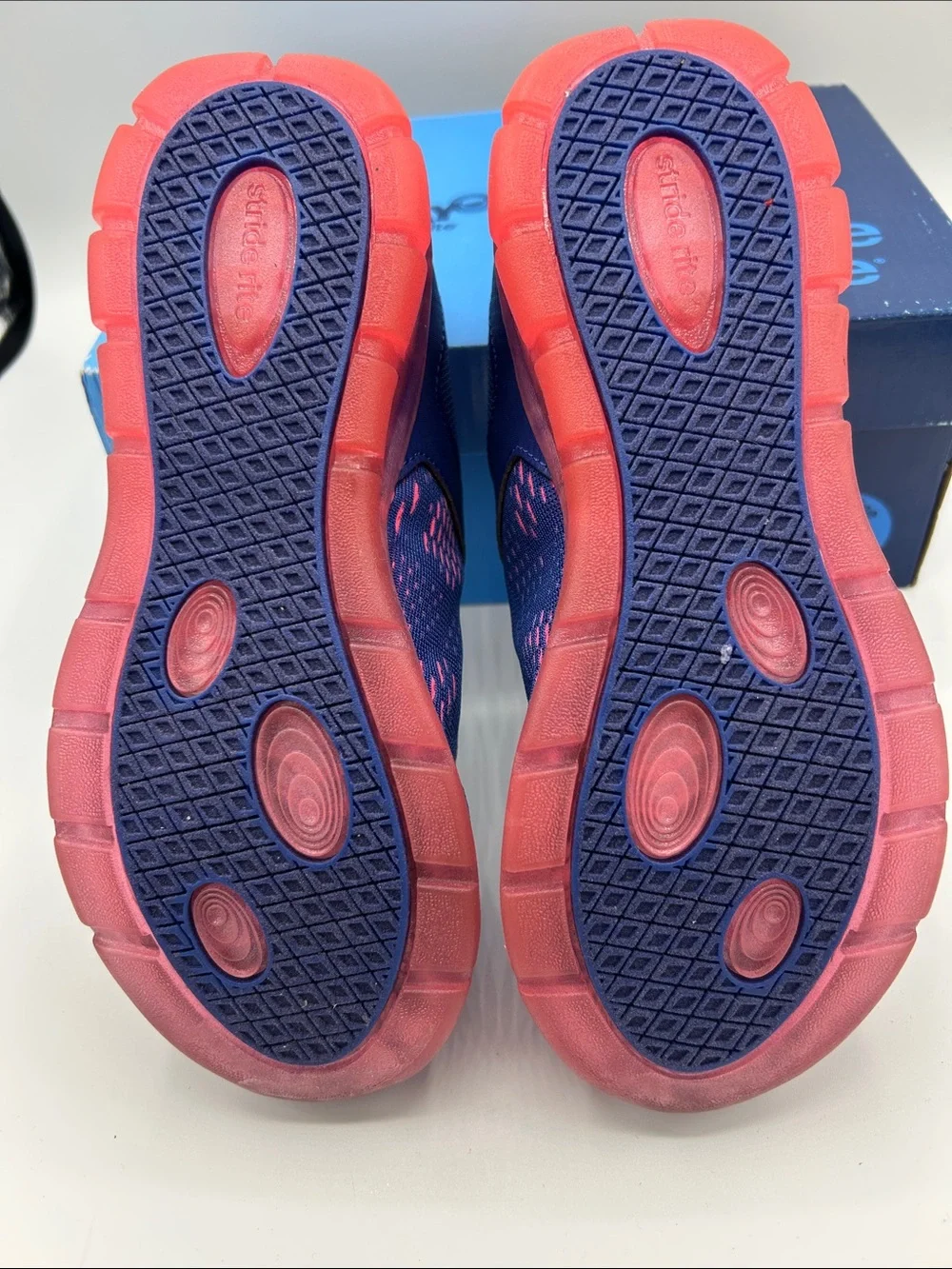 Stride Rite Navy & Hot Pink Kids' Light-Up Sneakers 2M width brand new